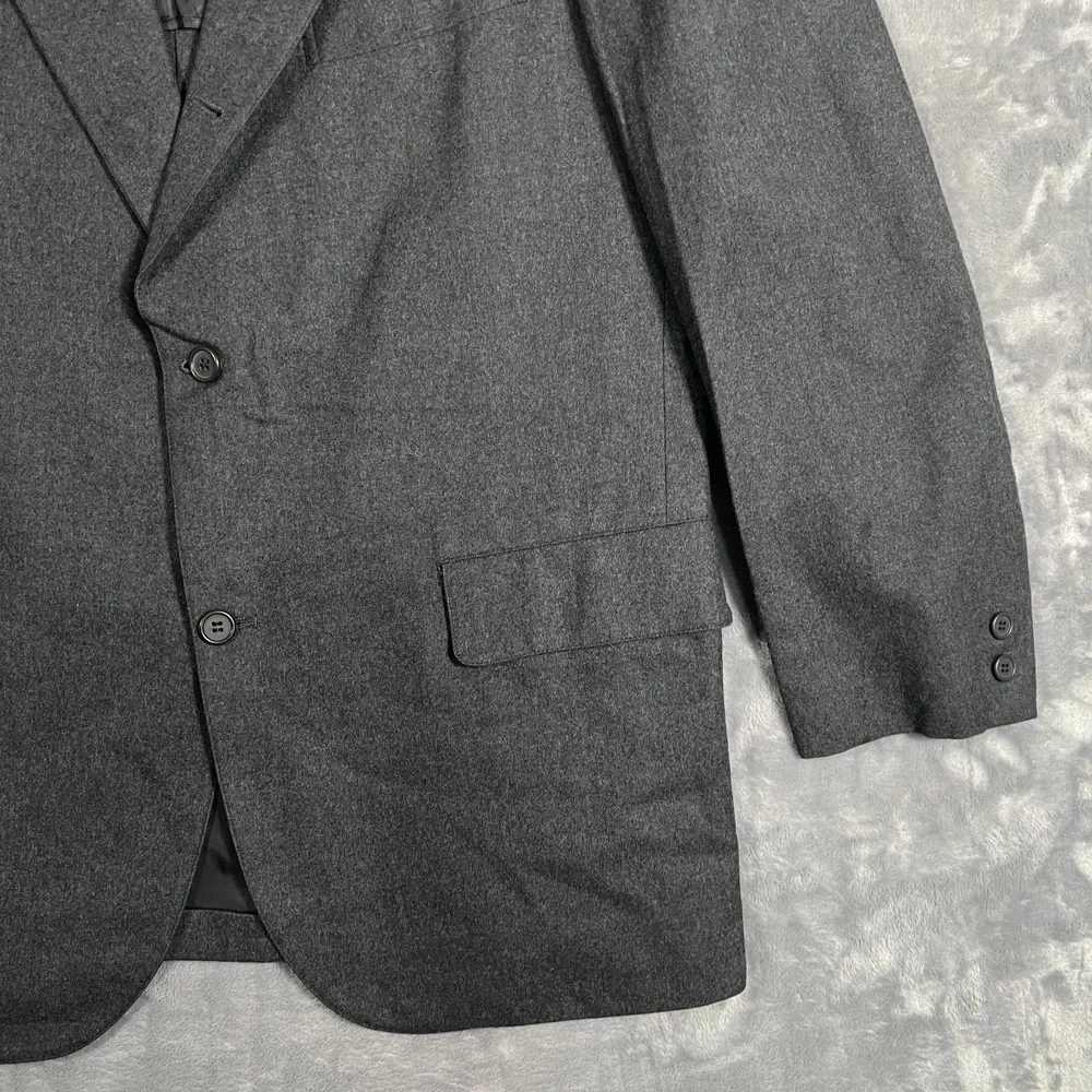Vintage Brooks Brothers Blazer Mens 41R Gray Suit Jacket Sport Coat 80s 90s